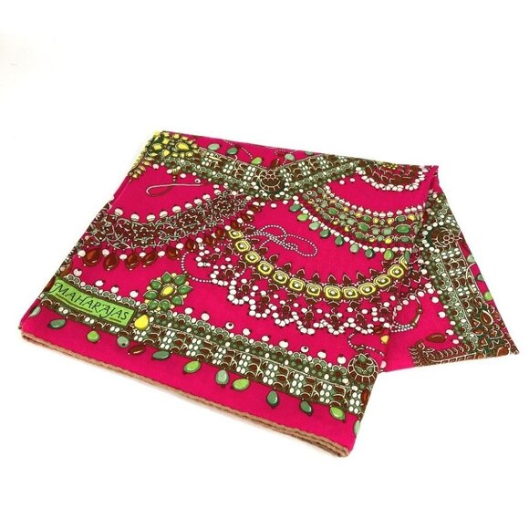 HERMES Maharaja's Jewelry Calle Jean 140 Large format shawl Stole / Shawl Scarf - Picture 2 of 11